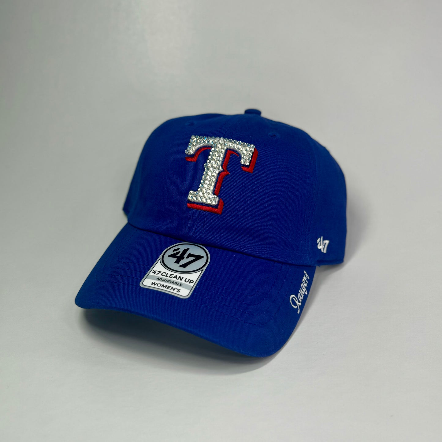 Rhinestoned Texas Rangers Up Hat